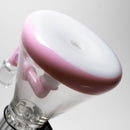 ROOR.US - 99 Series - 18” Fixed Beaker w/ Barrel Perc - Pink & White - Too Blue Label - The Cave