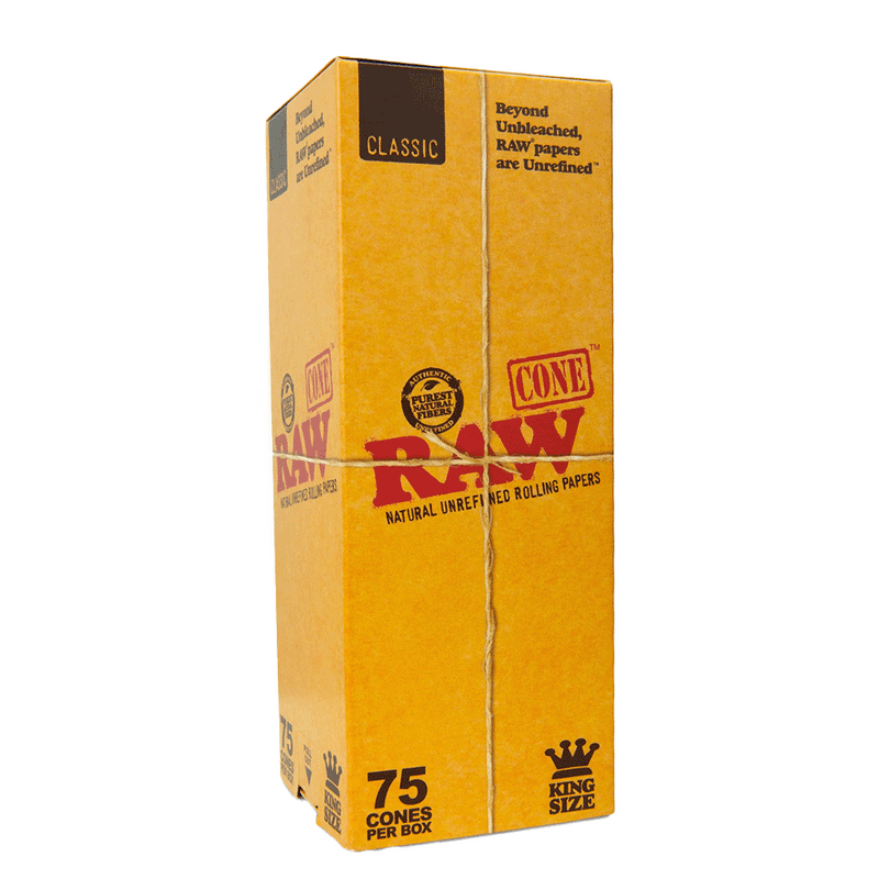 RAW - King Size Classic - Cone Box 75ct - The Cave