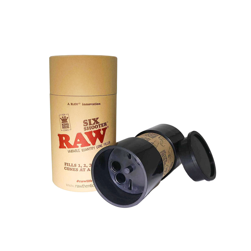 RAW - Six Shooter - King Size Cone Filler - The Cave