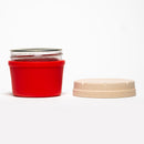 Re:Stash - Red Jar w/ White Lid - 4oz - The Cave