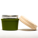 Re:Stash - Cedar Green Jar w/ White Lid - 4oz - The Cave