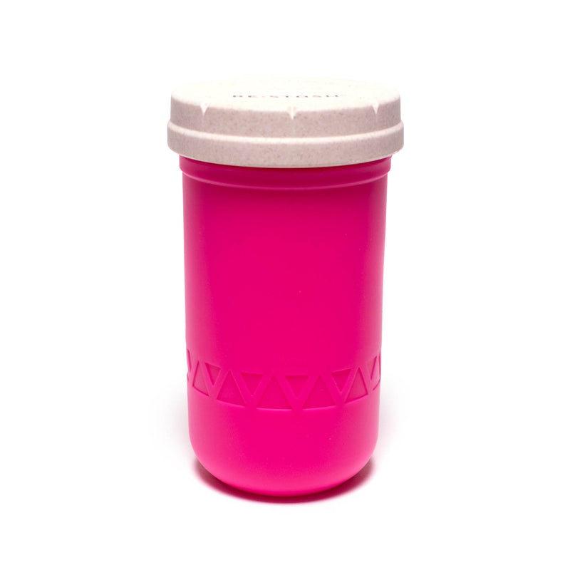 Re:Stash - Pink Jar w/ White Lid - 12oz - The Cave
