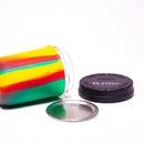 Re:Stash - Rasta Tie Dye Jar w/ White Lid - 8oz - The Cave