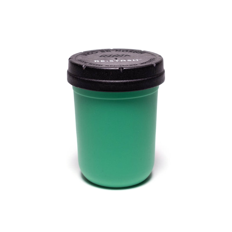Re:Stash - Green Jar w/ Black Lid - 8oz - The Cave