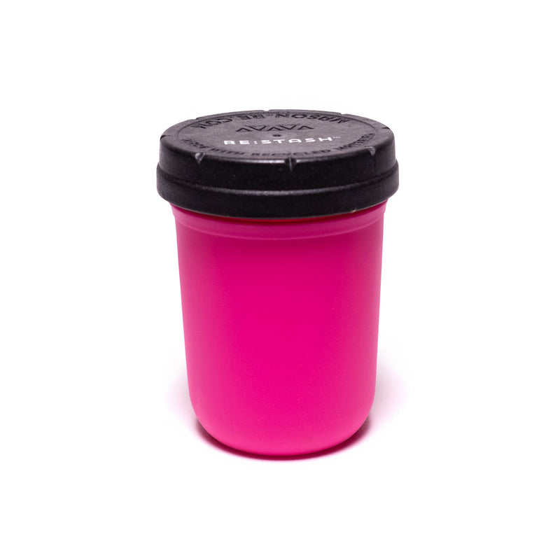 Re:Stash - Pink Jar w/ Black Lid - 8oz - The Cave