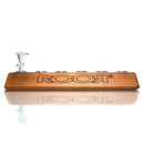 ROOR - Large 6 Hole Slide Holder - 14mm - Dark Wood - The Cave