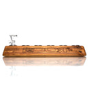 ROOR - Large 6 Hole Slide Holder - 18mm - Dark Wood - The Cave