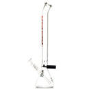 ROOR.US - 99 Series - 22" Bent Neck Beaker - 45x5 - Red & White - The Cave