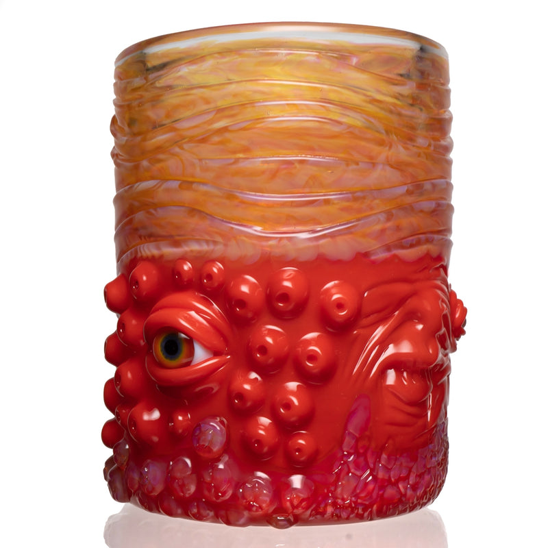 Salt - Creature Cup - Orange Red Crayon & Telemagenta - The Cave
