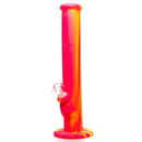 Shooters - 14" Silicone Straight - Pink & Yellow - The Cave