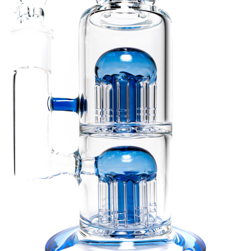 Shooters - Double Tree Perc Rig - Blue Accents - The Cave