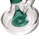 Shooters - 8" Fixed Shower Cone Beaker - Teal - The Cave