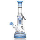 Phoenix Star - 14" Tree Perc Beaker - 8 Arm - Milky Blue - The Cave