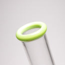 Shooters - 12" Diamond Base Beaker - Tree Perc - Milky Green - The Cave