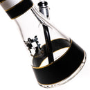 Phoenix Star - 18" Triple Band Beaker  - 7mm - Black & White - The Cave
