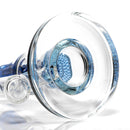 Shooters - Double Chamber Bubbler - Honeycomb to 6 Arm Tree Perc - Blue - The Cave