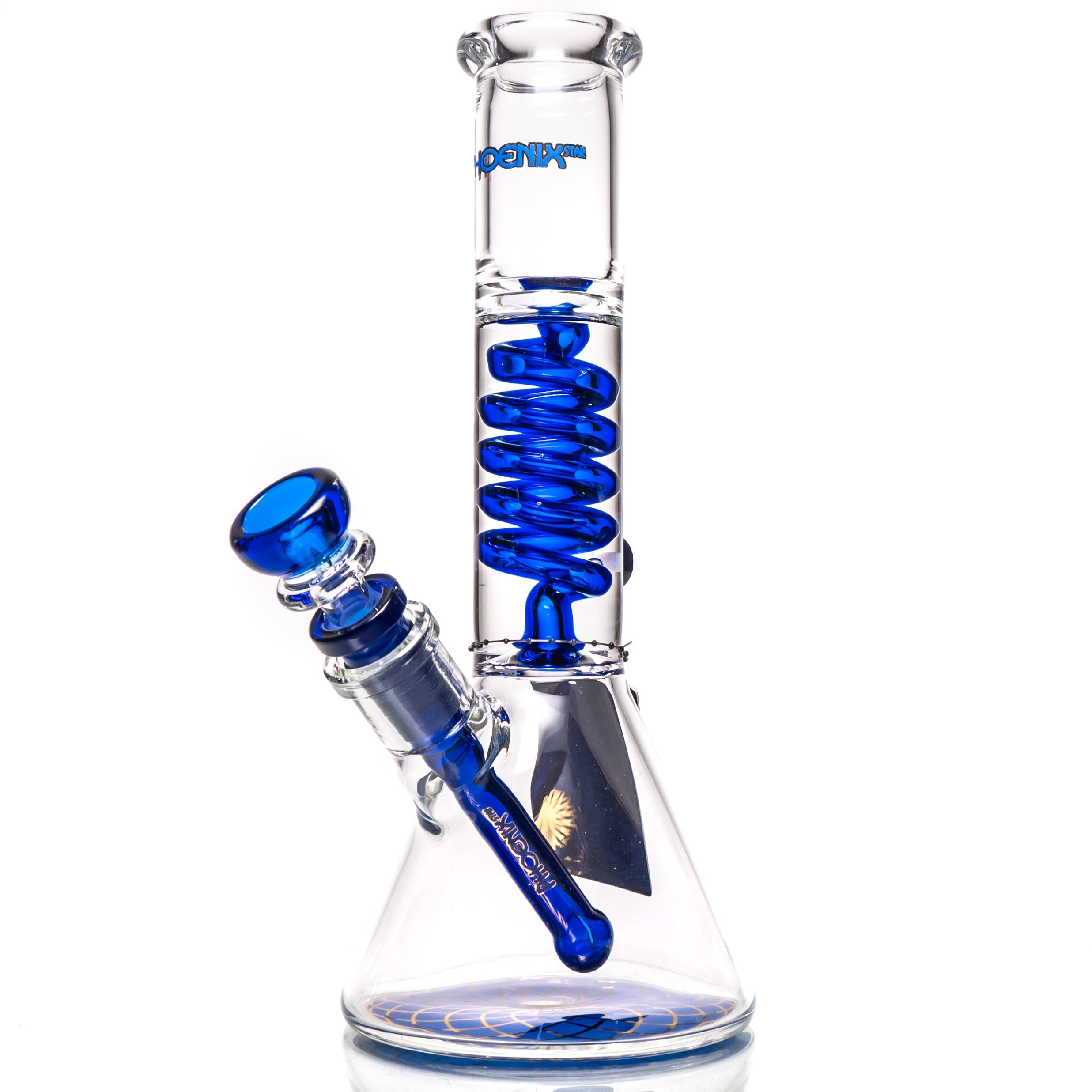 Phoenix Star 10" Fixed Glycerin Beaker Blue The Cave