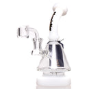 Phoenix Star - Hollow Foot Cone Bubbler - White - The Cave