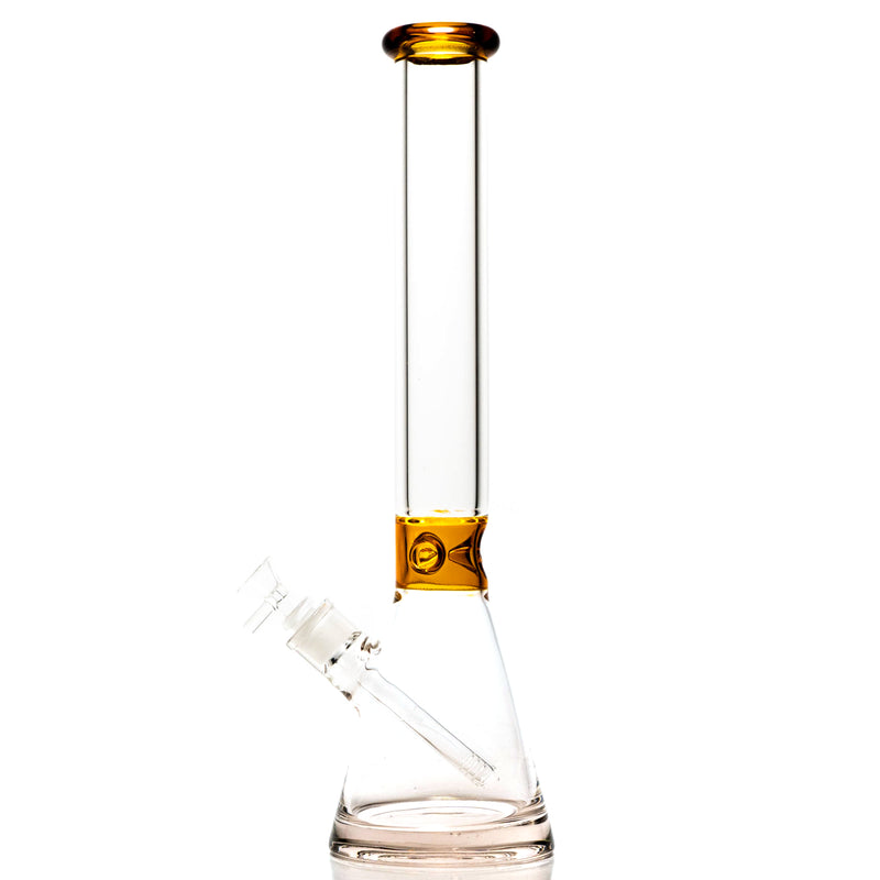 Shooters - 18" Band Beaker - 7mm - Amber - The Cave