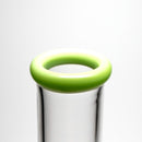 Shooters - 12" Diamond Base Beaker - Shower Head - Milky Green - The Cave