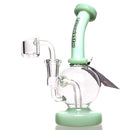 Phoenix Star - Hollow Foot Orb Bubbler - Mint - The Cave