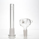 Shooters - 12" Diamond Base Beaker - Shower Head - Milky Green - The Cave