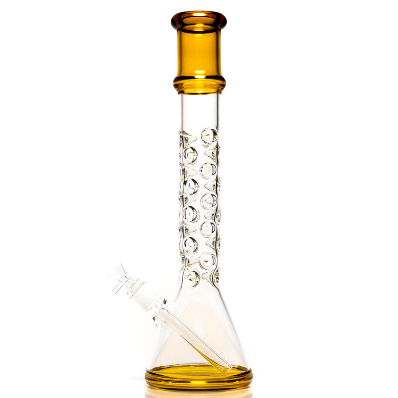 Shooters - 17" Multi Ice Pinch Beaker - Amber - The Cave