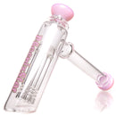 Phoenix Star - Tree Bubbler - 6 Arm - 18mm - Milky Pink - The Cave