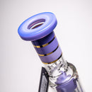 Phoenix Star - 14" Double Tree Beaker - 8 Arm - Milky Purple - The Cave