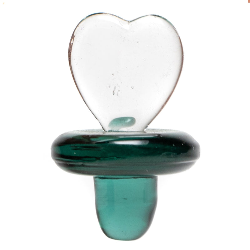 Shooters - Glass Top w/ Heart - Teal - The Cave