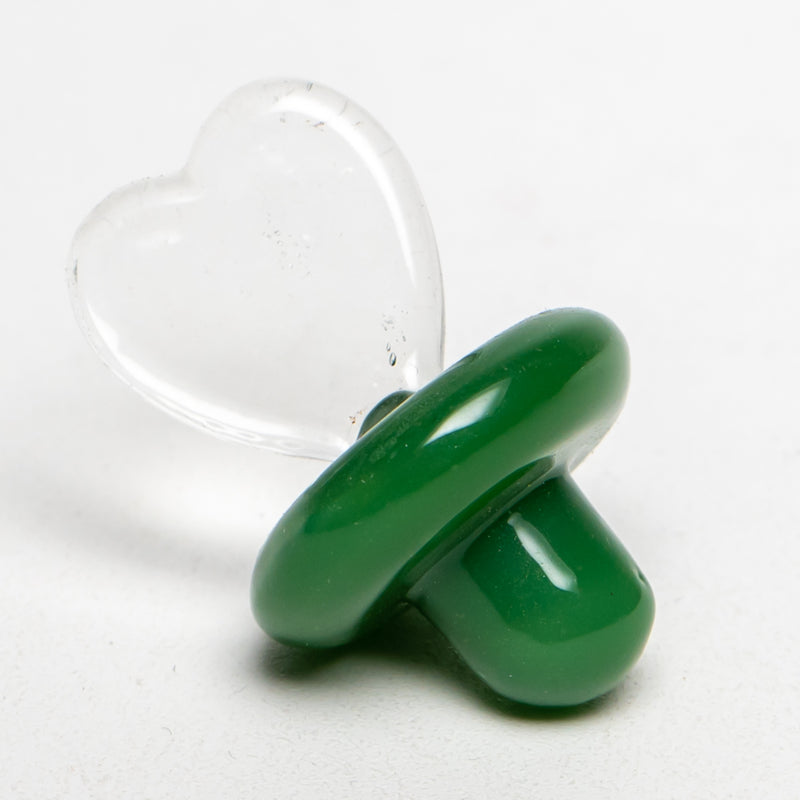 Shooters - Glass Top w/ Heart - Milky Green - The Cave
