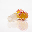 Shooters - Single Hole Slide - 14mm - Yellow, Red & White Wig Wag - The Cave