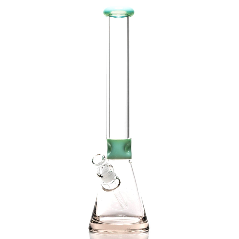 Shooters - 18" Band Beaker - 7mm - Milky Green - The Cave