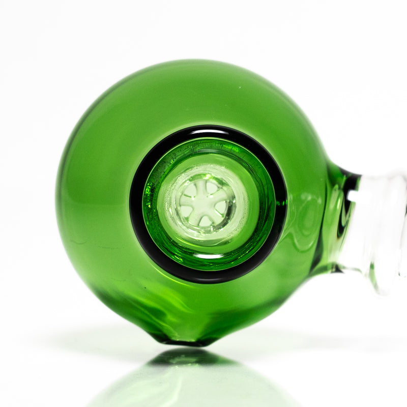 Shooters - Orb Honeycomb Spoon Pipe - Green Accent - The Cave