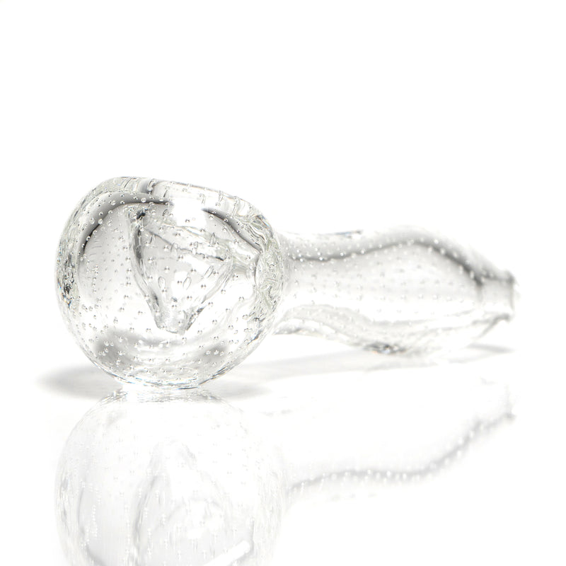 Shooters - 4" Air Bubble Spoon Pipe - Clear - The Cave
