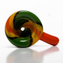 Shooters - Push Bowl Slide - 18mm - Yellow, Green, Black, & Orange Wig Wag - The Cave