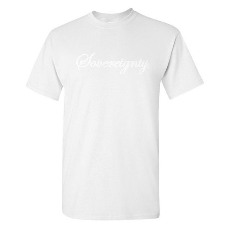 Sovereignty - T-Shirt - White w/ White - 3XL - The Cave
