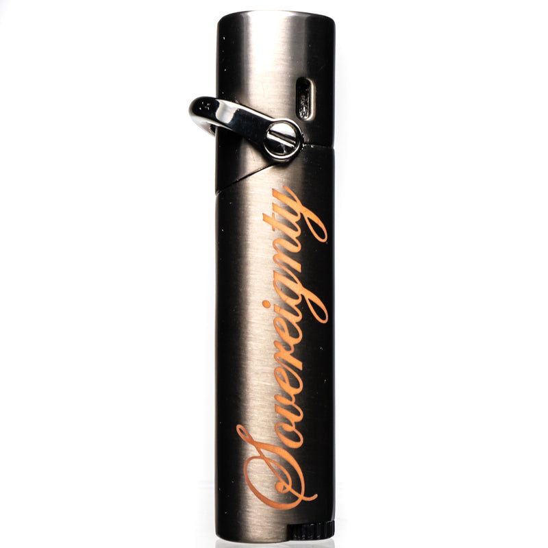 Vector X Sovereignty - Mystique - Single Flame Torch Lighter - Gun Metal - The Cave