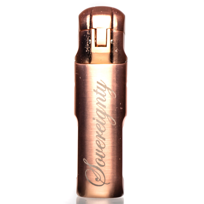 Vector X Sovereignty - Torpedo - Quad Flame Torch Lighter - Rose Gold - The Cave