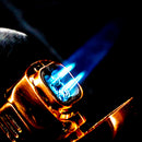 Vector X Sovereignty - Torpedo - Quad Flame Torch Lighter - Rose Gold - The Cave