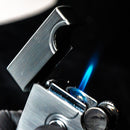 Vector X Sovereignty - Elite - Dual Flame & Torch Lighter - Chrome Satin - The Cave