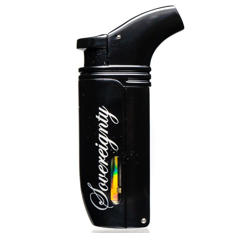 Vector X Sovereignty - Arsenal - Double Flame Torch Lighter - Matte Black - The Cave