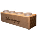 Sovereignty x Dank Woodworks - Slide Display - 4 Slot - 18mm - Birch - The Cave