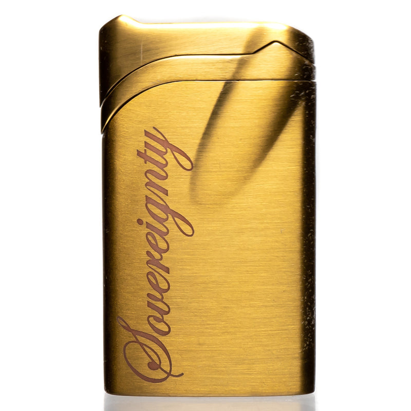 Vector X Sovereignty - Ultra - Single Flame Torch Lighter - Gold - The Cave