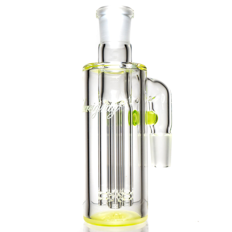 Sovereignty - Ashcatcher - 4 Arm - 18mm - Lime White Satin Accent - The Cave