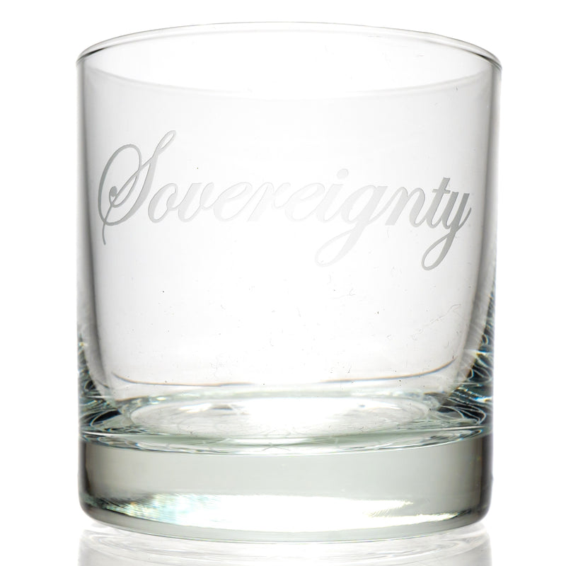 Sovereignty - High Ball Glass - Script Label