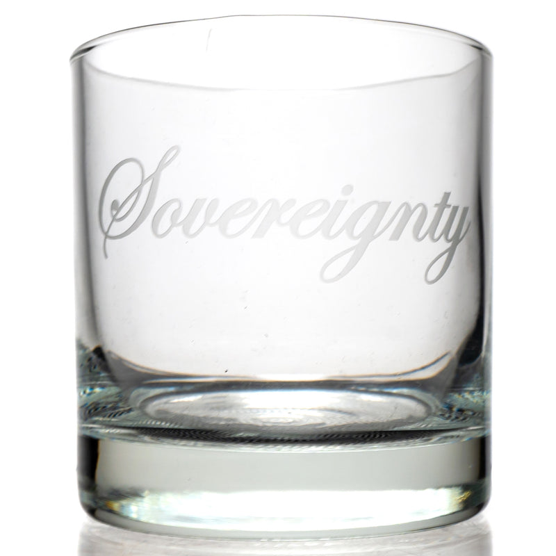 Sovereignty - High Ball Glass - Script Label