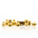 Metal Pipe - Stand Up - Triple Chamber - Brass - The Cave