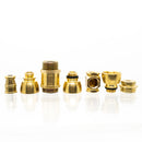 Metal Pipe - Standard - Double Chamber - Brass - The Cave