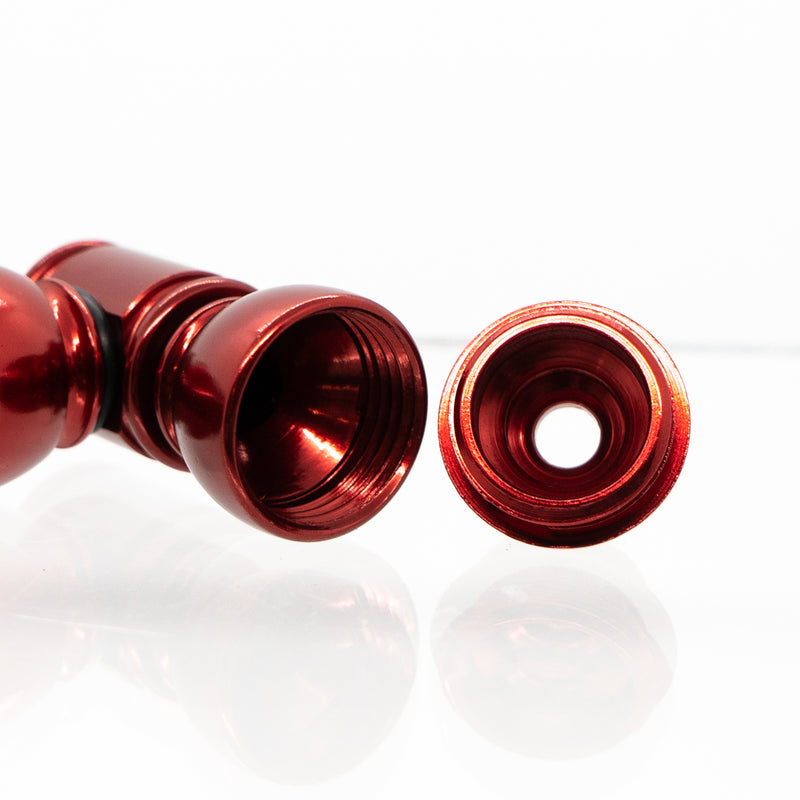 Metal Pipe - Standard - Double Chamber - Red - The Cave